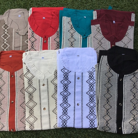 Mexican Shirt, Mexican Guayabera XL - Picture 1 of 3